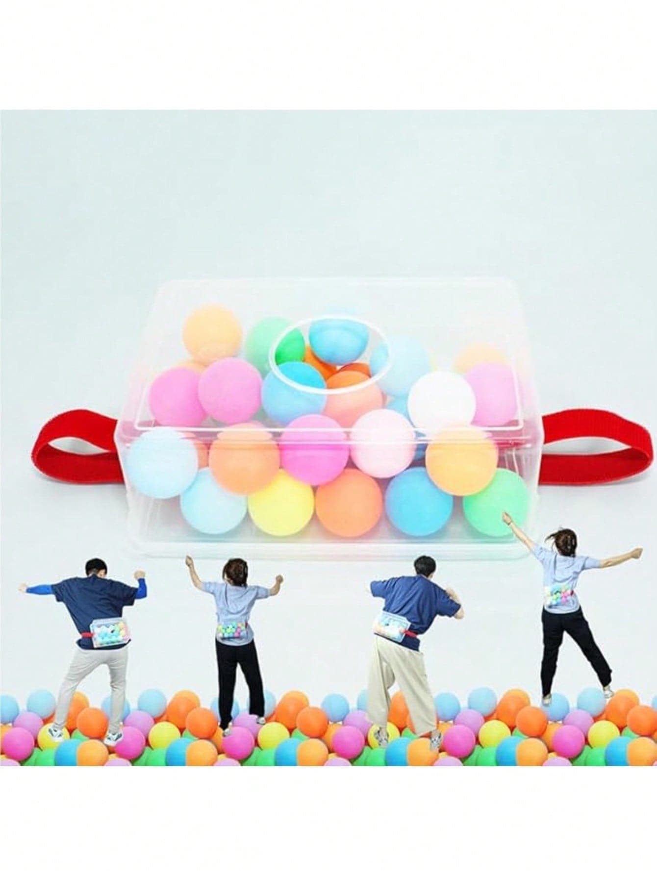 2 Sets, 60pcs Total, Interactive Party Game With 2 Boxes And 2 Belts, Suitable For Joyful Family, Outdoor/Indoor Celebration, Anniversary, Birthday, Summer Theme Party, Fun Holiday Party Supplies, Funny Chicken Laying Eggs