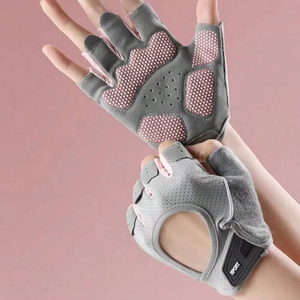 1 Pair Unisex Breathable Anti-Slip Cycling Half Finger Gloves, Professional Fitness Gym Fishing Bike Gloves For Summer
