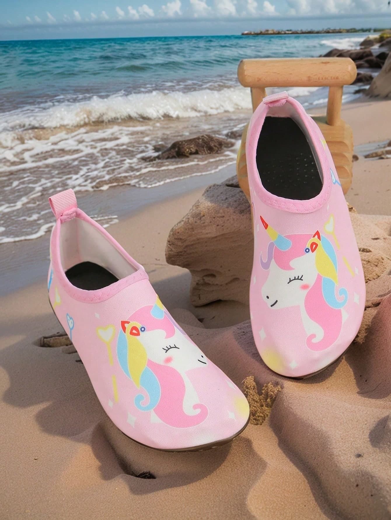 Kids' Elastic Water Shoes - Non-Slip, Lightweight, Comfortable, Breathable Material, Very Suitable For Various Outdoor Activities In Spring And Summer, Suitable For Casual Wear, Beach, Swimming And Outdoor Activities.