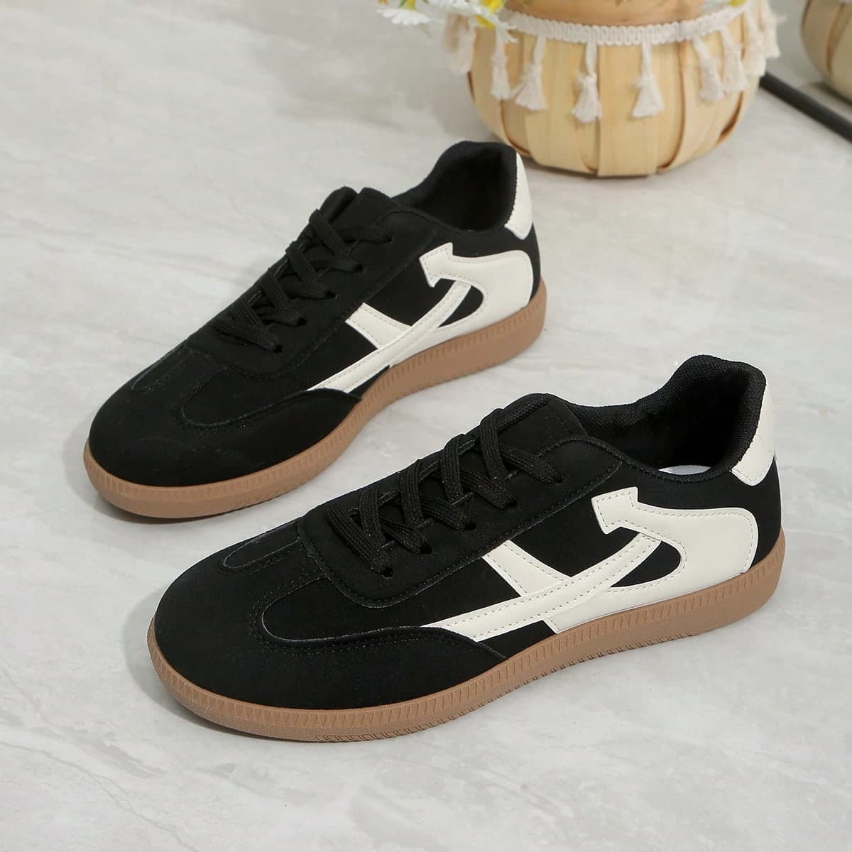 Plus Size Women's Summer Casual Soft Bottom Non-Slip Patchwork Outdoor Sports Shoes, Lightweight Flat Sneakers For Spring Autumn