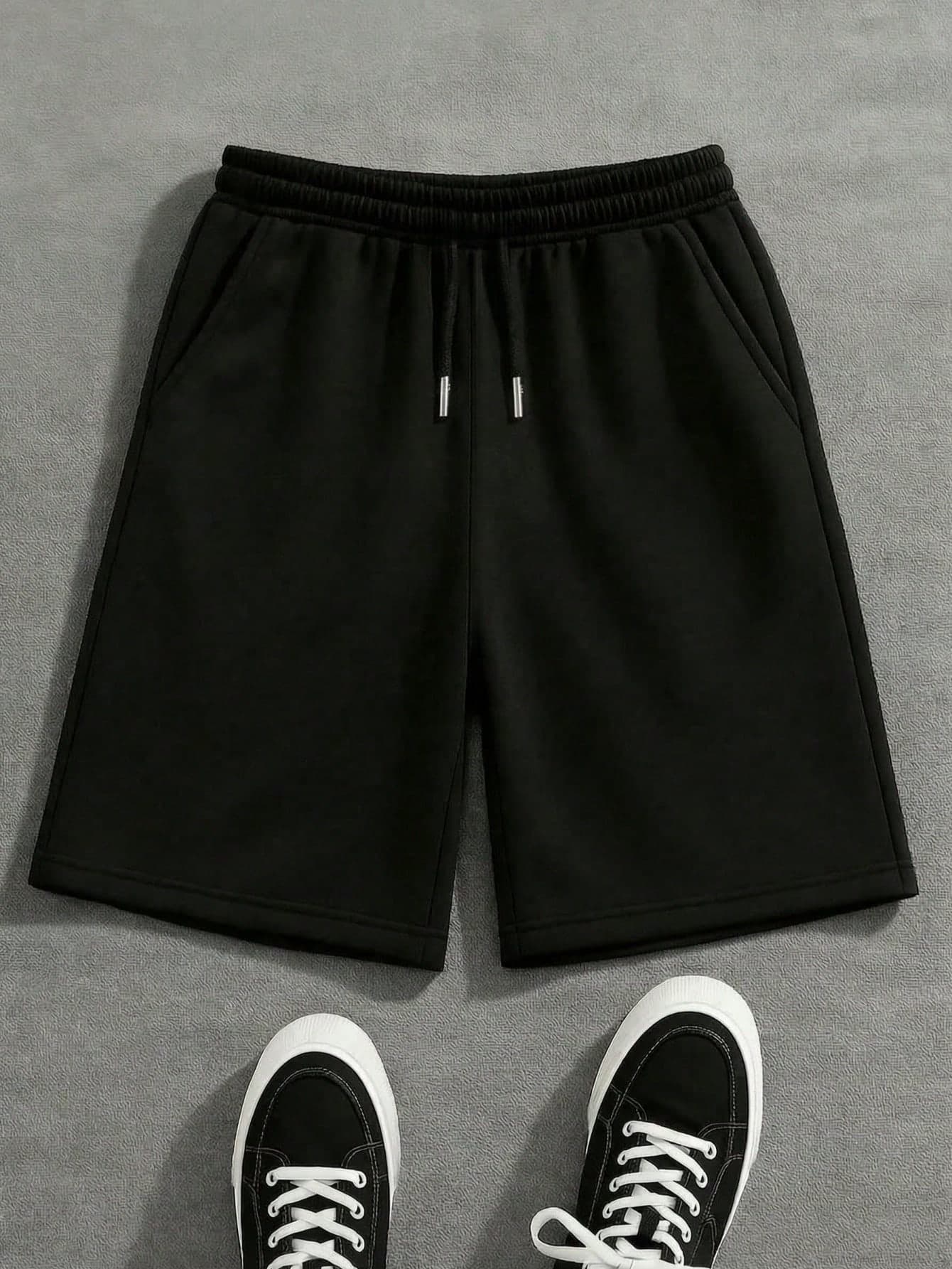 Plus Size Teens/Boys' Loose Solid Color Casual Shorts, Streetwear Style, Summer