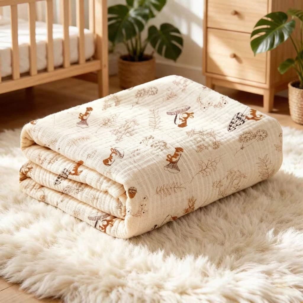 Multi-Color Muslin Baby Swaddle Blanket, Stroller Wind Cover, Newborn Swaddle Wrap, Baby Blanket, Receiving Blanket, Baby Wrap, Bath Towel