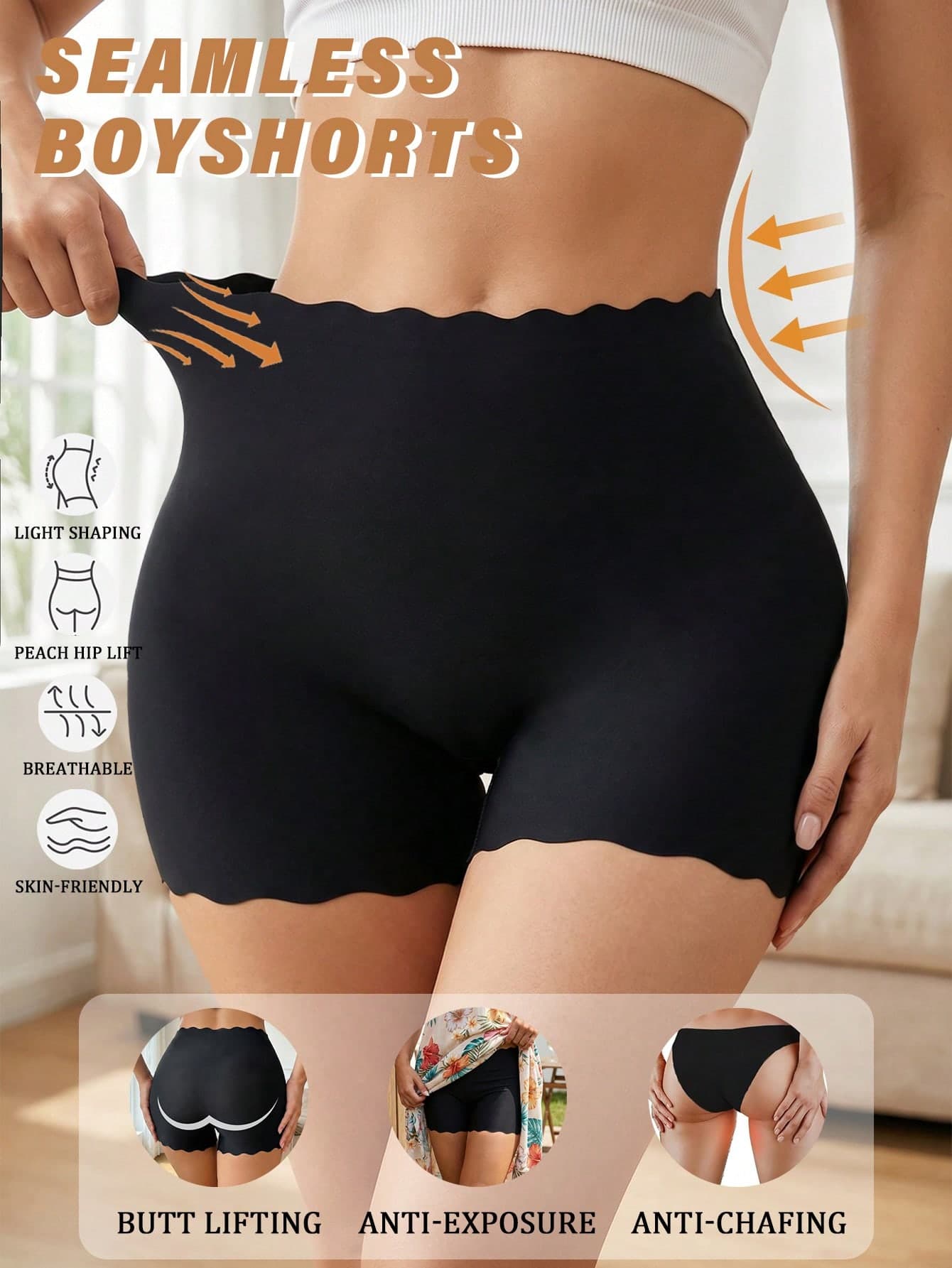 Women's Seamless Briefs, Ice Silk Shorts, Breathable Comfortable Skin-Friendly Ladies' Briefs, Comfortable Women's Underwear
