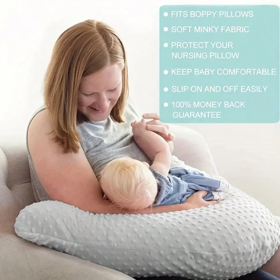 1pc Skin-Friendly Soft Nursing Pillow, Breastfeeding Pillow, Pregnancy Support Pillow, Baby Supplies (Pillow Core + Pillowcase)