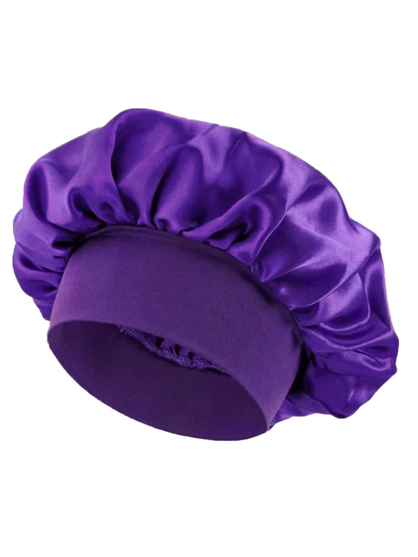 1pc Women's Solid Color Satin Beanie,Summer,Beach,Hat