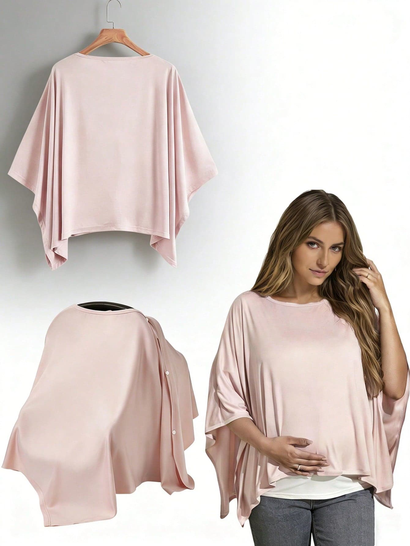 1pc Muslin Nursing Cover For Breastfeeding, Multi-Use Privacy Shawl For Mom, Stroller Cover/Car Seat Canopy, Perfect For Outdoor & Indoor Use