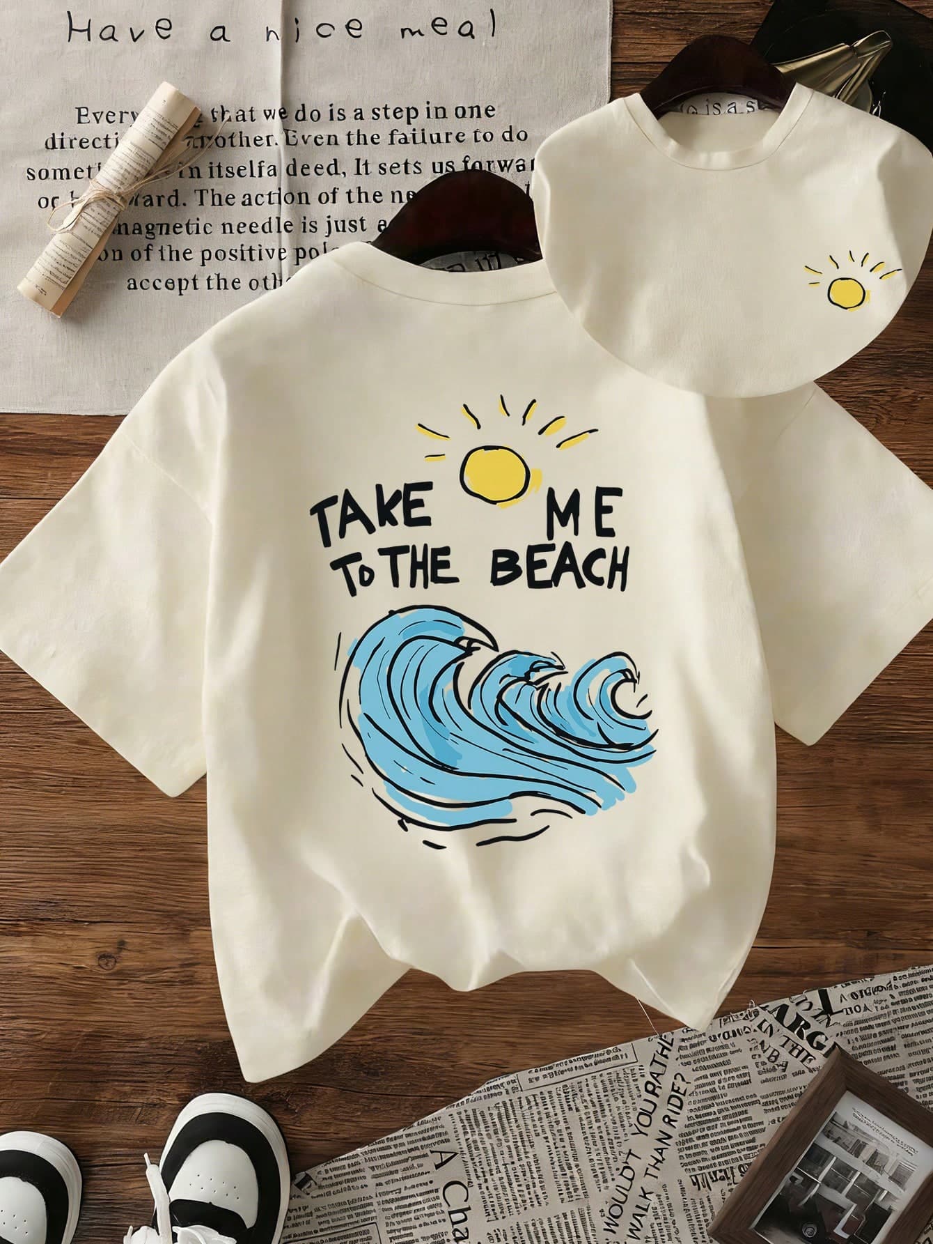 1pc Tween Boy Printed Short Sleeve T-Shirt, Student Youth Clothing, Summer Gift For Kids