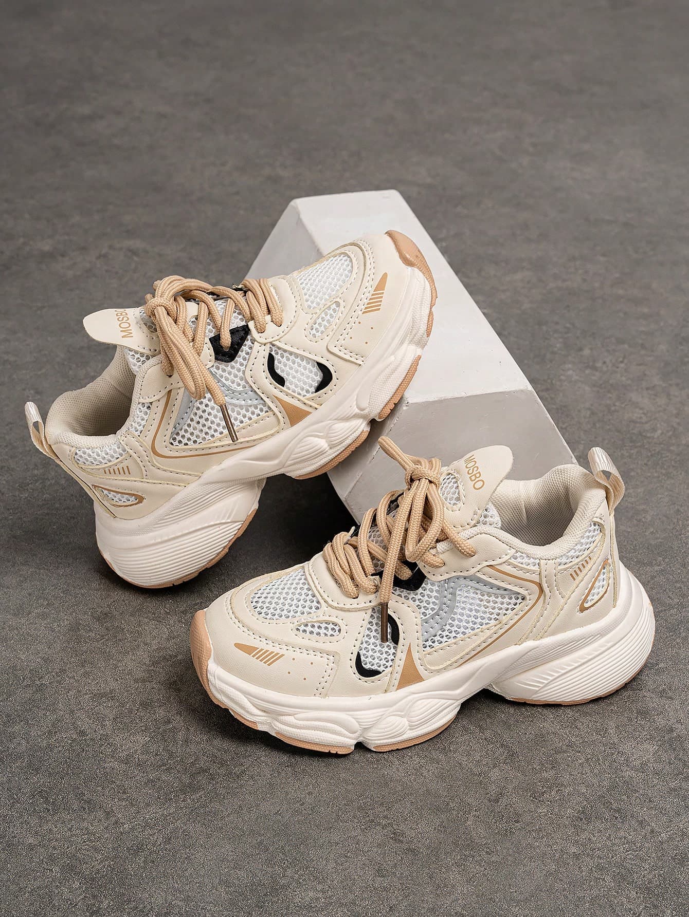 Breathable Lace-Up Casual Sneakers For Teenage Girls, Comfortable Lining, Suitable For Daily Wear, Campus, Student, Contrast Color, Spring & Autumn