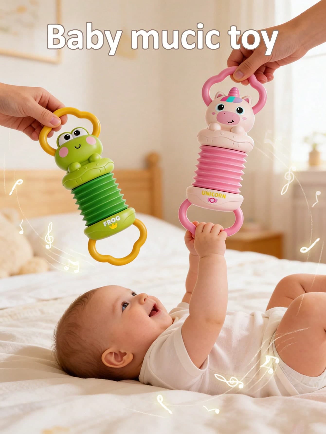 1pc Baby Accordion Music Toy, Infant Early Music Education Musical Instrument Toy, Music Enlightenment Toy, Early Learning Handheld Musical Instrument Toy, Portable Lightweight Travel, Children's Intelligent Musical Instrument, Can Enhance Grasping And Motor Skills, Promote Visual And Auditory Development, Suitable For Music Education, Parties And Concerts, Perfect Gift For Birthdays And Holidays, Comfortable Grip Instrument