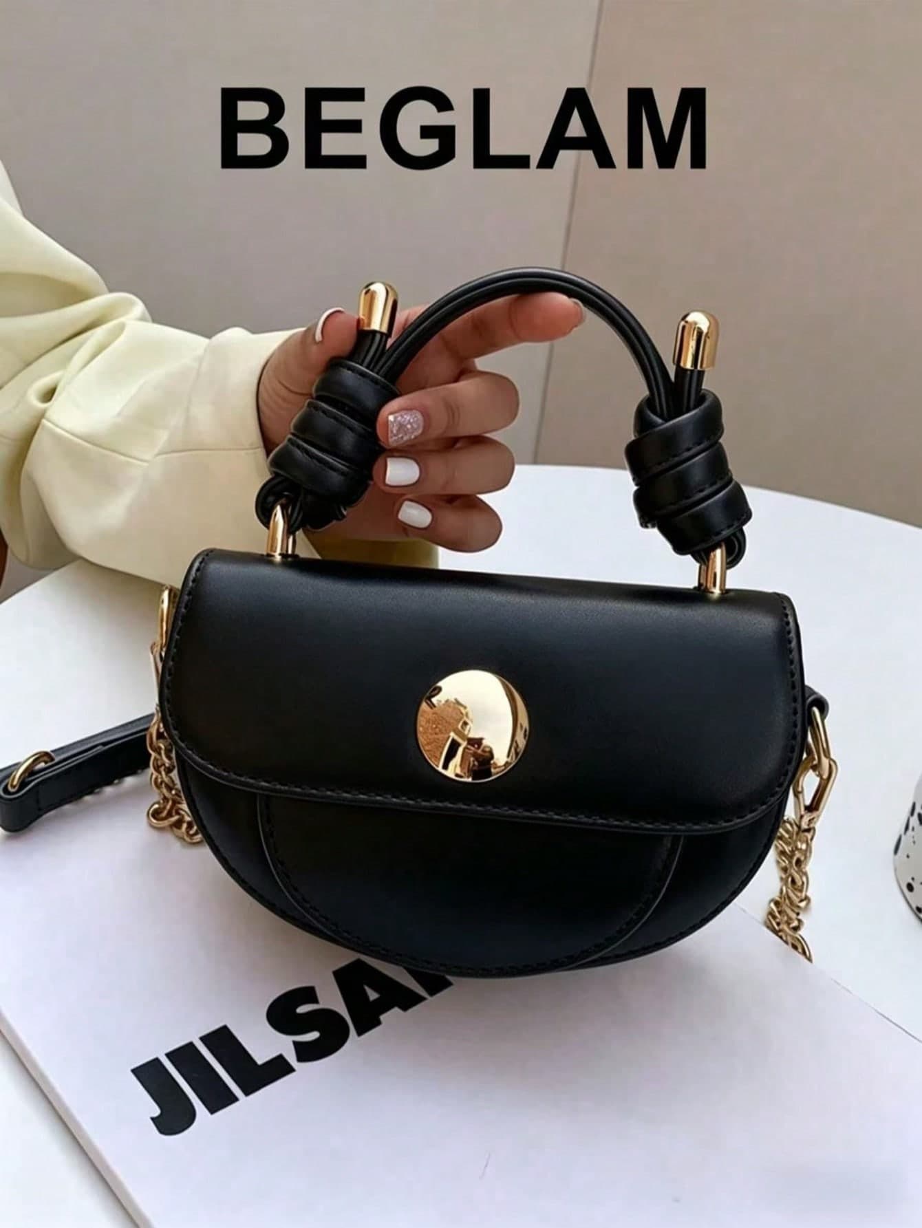 Mini Chain Flap Saddle Bag, Women's Business Casual Bag, Suitable For Office, Business And Work Occasions