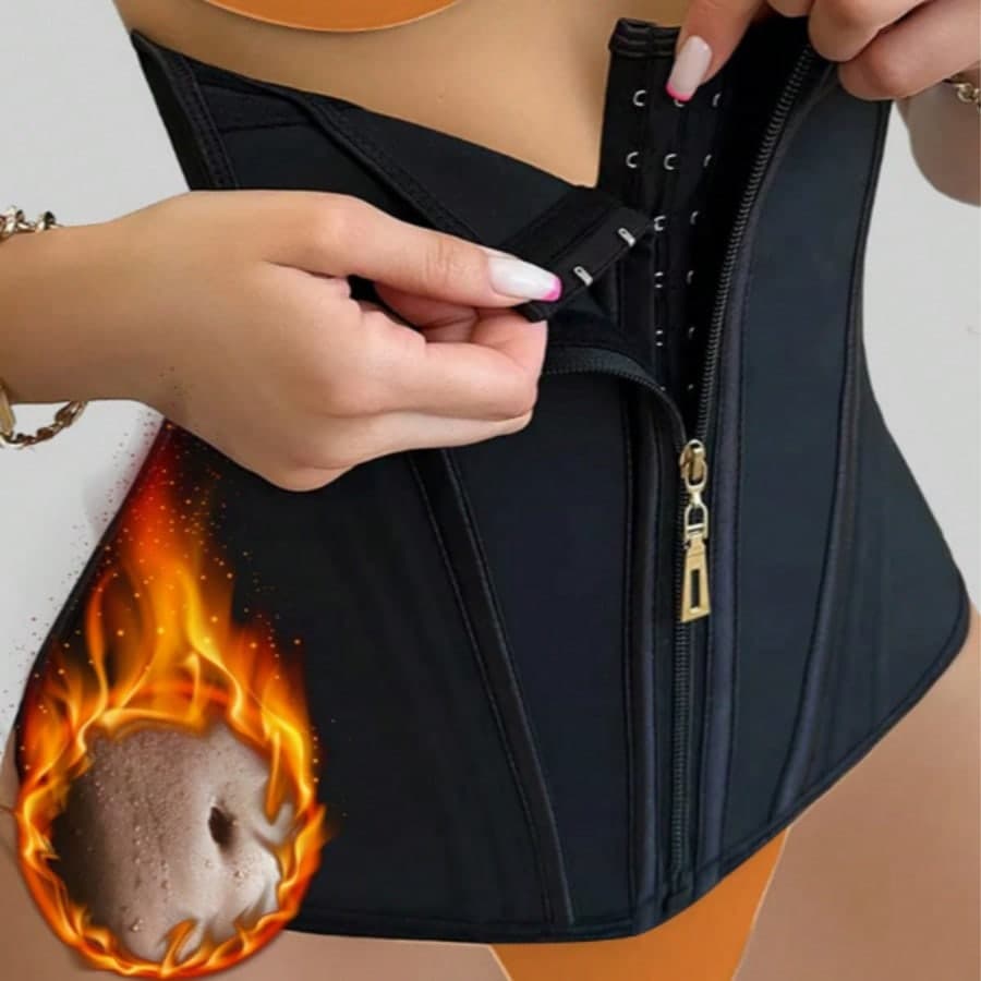 This Women's Waist Cincher Features A Three-Row Button And Zipper Design, Providing A Long-Lasting And Visible Cinched Waist Effect. It Is Machine Washable And Helps Shape An Hourglass Figure, With A Noticeable Shaping Effect From The Waist To The Hips.