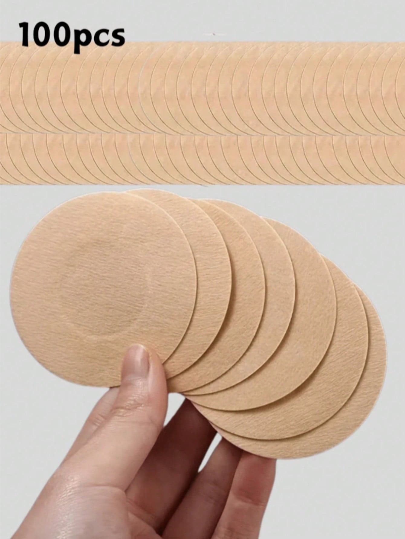 100pcs Disposable Self-Adhesive Nipple Covers, Non-Woven Breathable Invisible, Suitable For Women's Bras And Bra Accessories