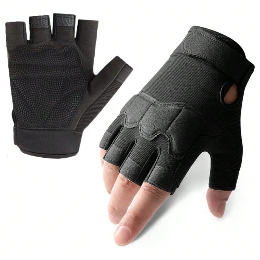 Fingerless Gloves Motorcycle Gloves Accessories For Motorcycle Riding, Rock Climbing, Cycling, Skiing, Camping, Sports And Fitness