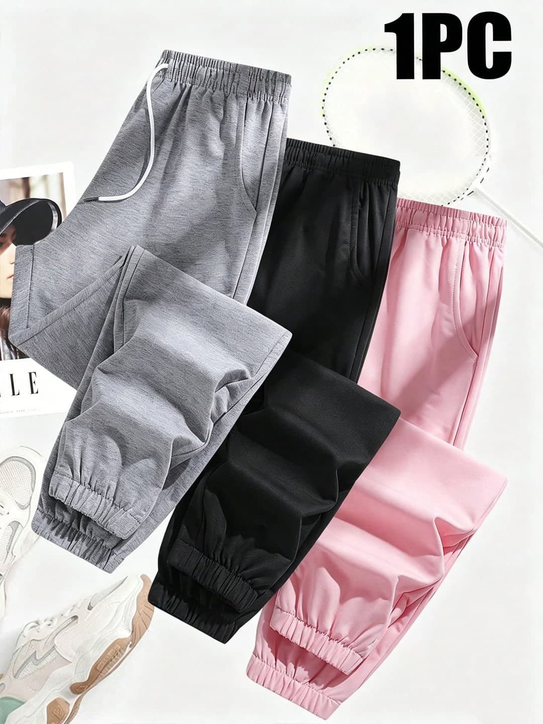 Women's Jogger Pants With Pockets And Drawstring, Suitable For Running, Casual, Fitness, Jogging Spring Sports