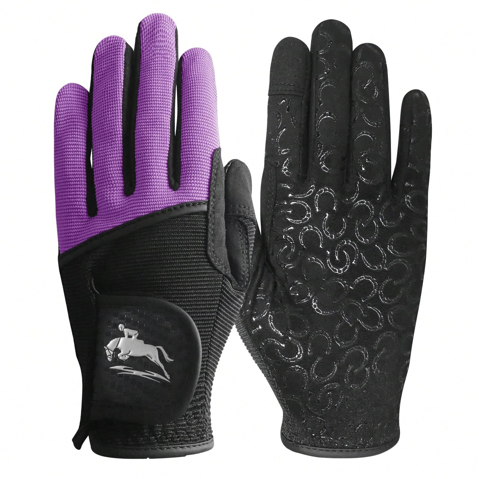 FINGER TEN 1 Pair Women's Equestrian Gloves, Comfortable Breathable Wear-Resistant Riding Gloves, Suitable For Autumn And Summer Daily Use