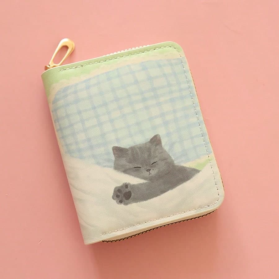 New Fashion Women/Girl Short Zipper Wallet Card Holder Cute Strawberry Pattern Small Coin Purse