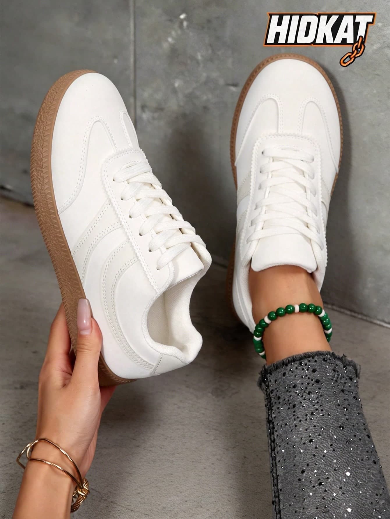 Hidkat Women's Summer Trainers, Spring New Lightweight Casual Flat Soft Bottom Patchwork Sneakers, Athleisure