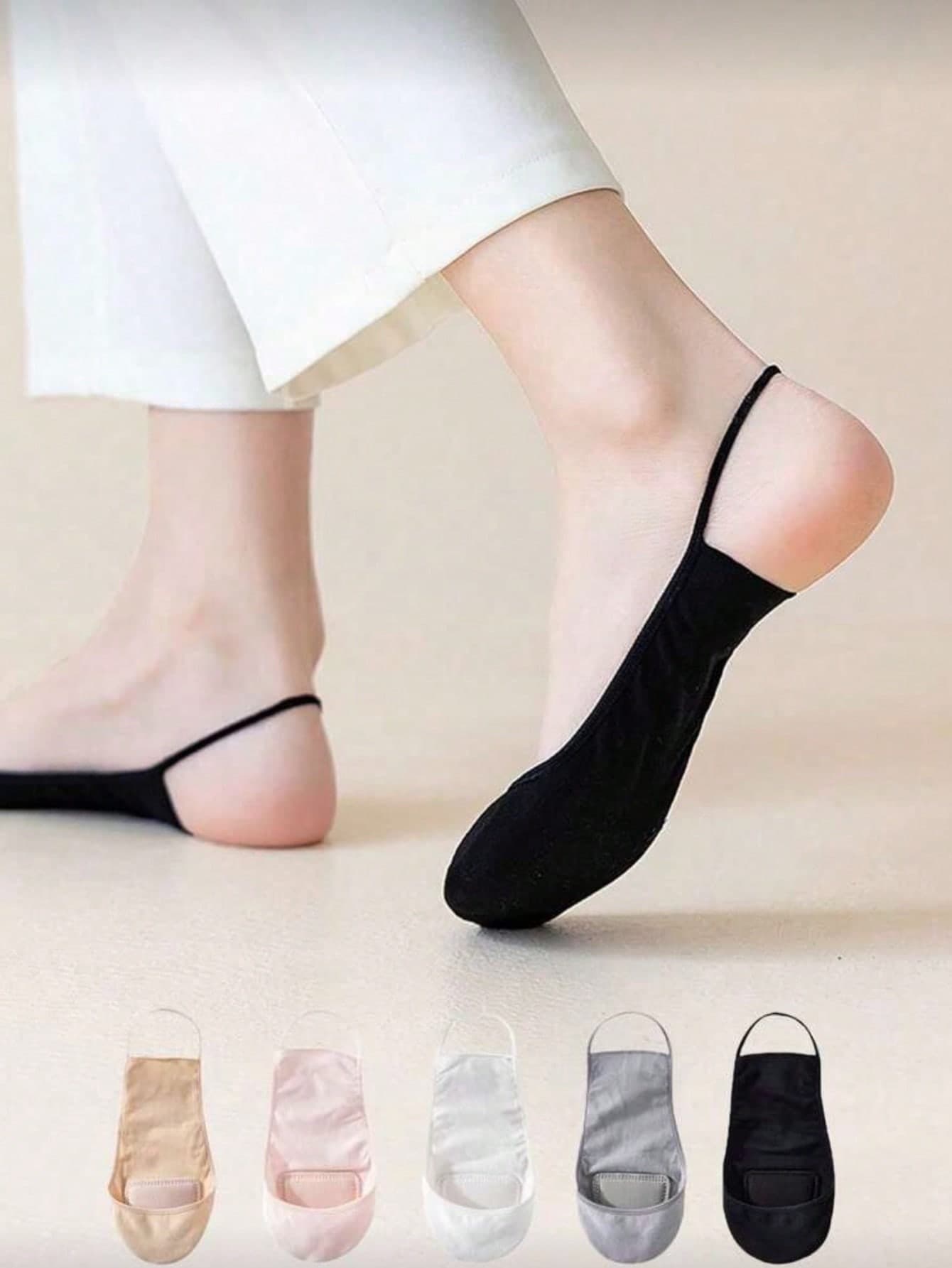 1/3/5/10 Pairs Women's Summer Low-Cut Invisible Boat Socks, Non-Slip Thin Short Socks