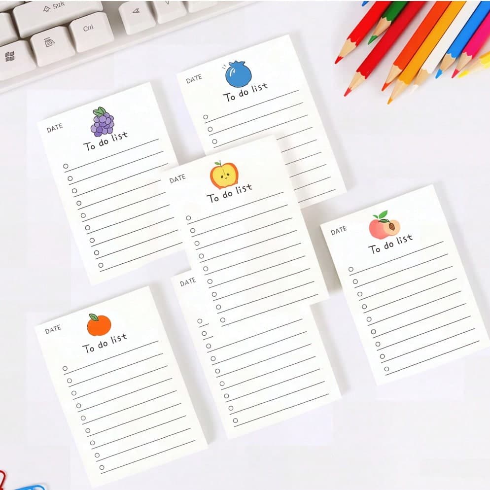 1 Book (50 Sheets) Minimalist Cute Fruit Themed To-Do List Planner Notebook, Checklist, Diary, Task List, Memo, Notepad, Non-Sticky High-Quality Portable Tear-Off Memo Pad, Minimalist Cute Fruit To-Do List Planner Notebook, Checklist, Diary, Task List, Memo, Notepad, Non-Sticky High-Quality Portable Tear-Off Memo Pad, Portable For Carrying Around