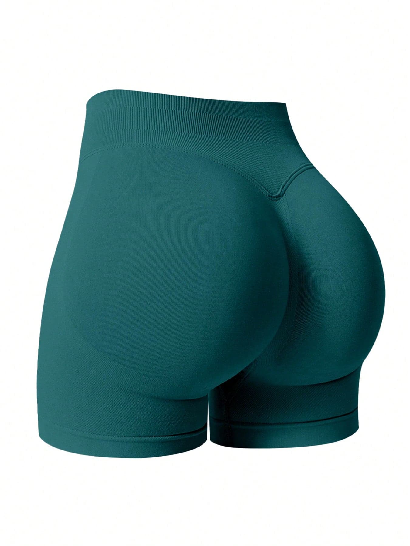 NcmRyu 1pc Women's Seamless Elastic Lifting Shaping Yoga Fitness Gym Running Sports Shorts