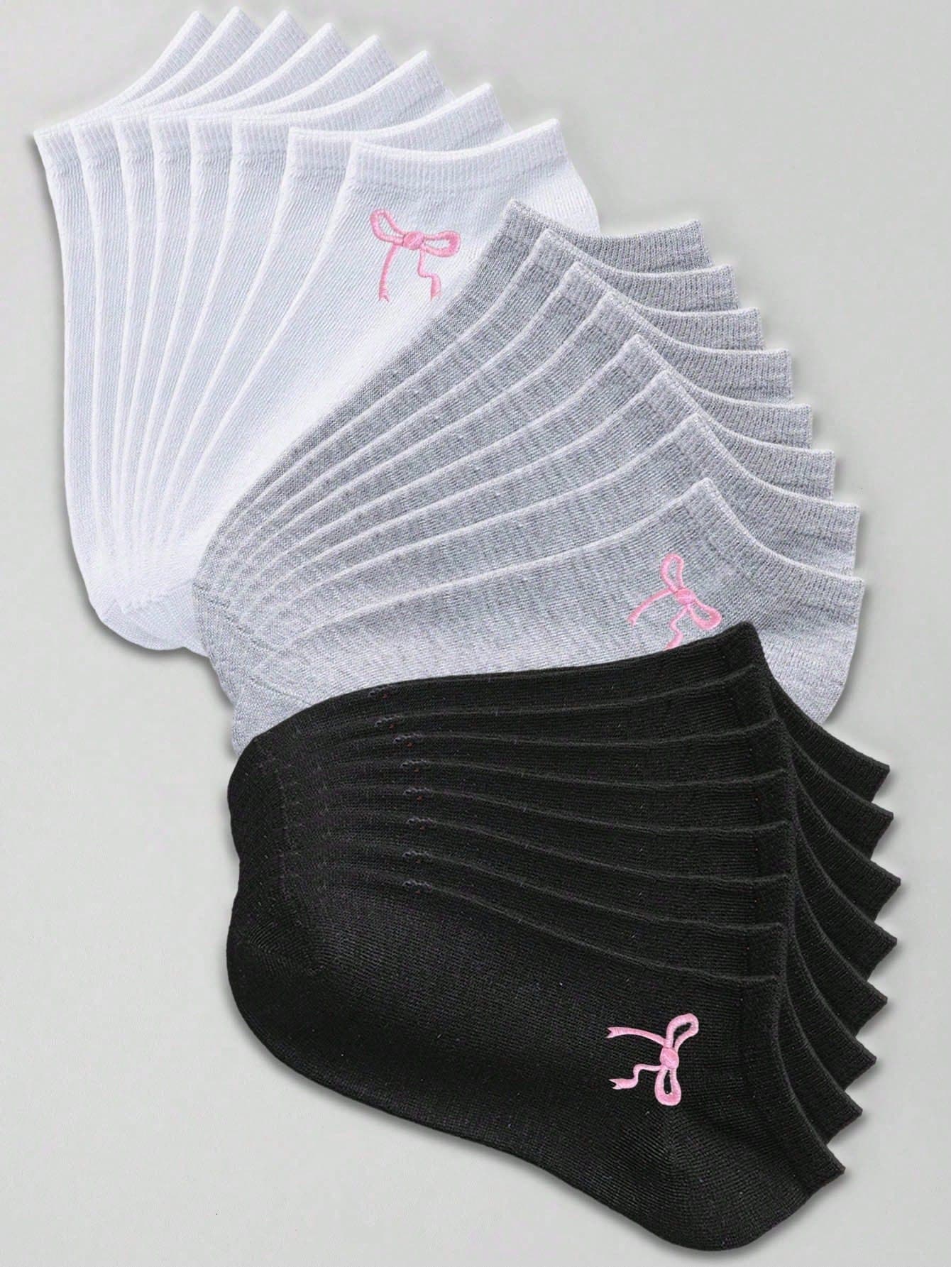 20/10/5/1 Pairs Women Short Socks, Invisible Socks, White Socks, Black Socks, Gray Socks, Ladies Socks, Cute Socks, Girl Socks, Black Socks, Cartoon Pattern, Breathable Holes, Moisture-Wicking, Soft & Comfortable, Suitable For Occasions Like Festivals, Sports, Casual, Business And Daily Wear, All Seasons, Random Color Combination