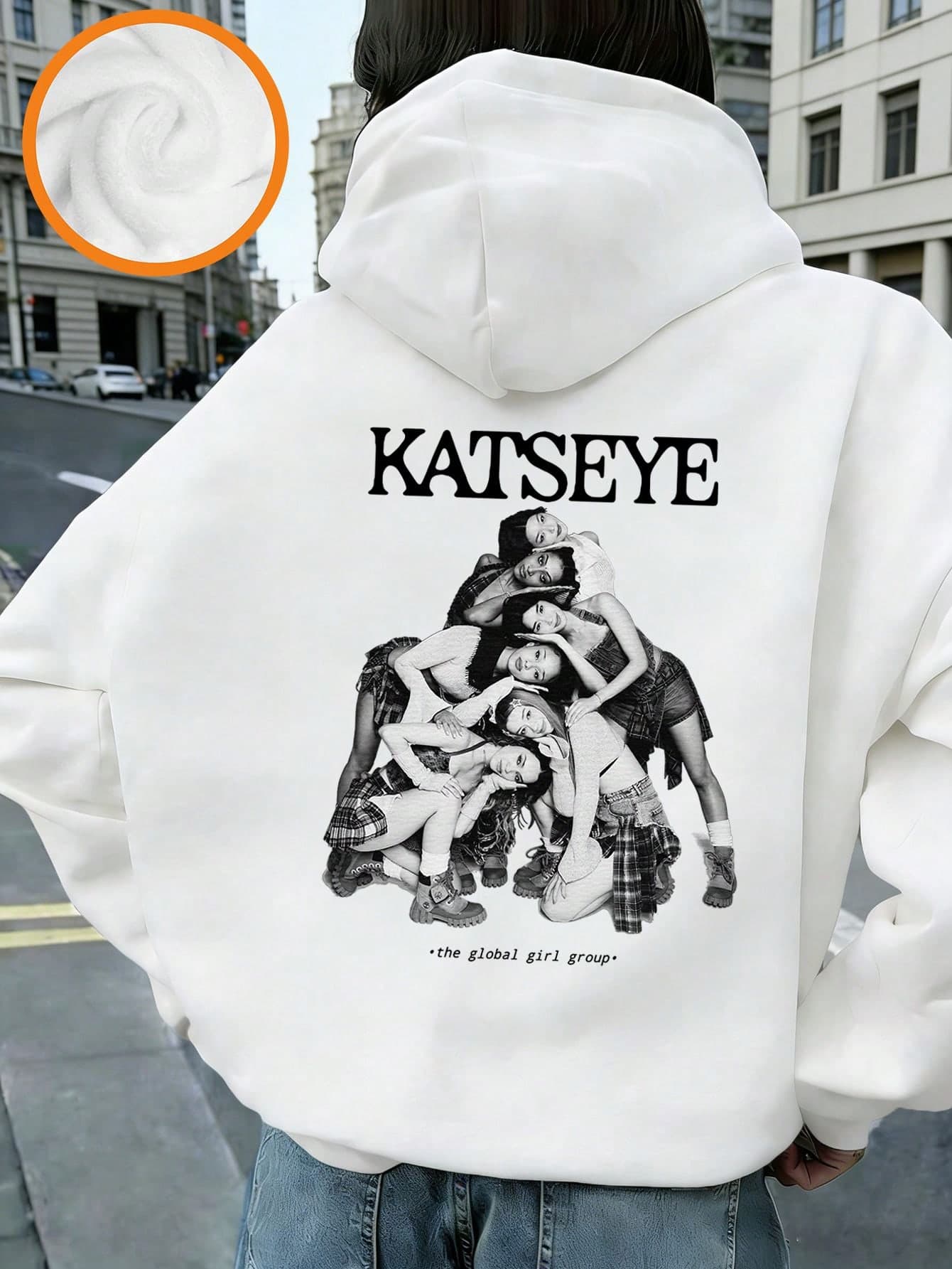 Tween Girl Fun Print Sweatshirt, Warm And Comfortable Fleece Lined Hooded Pullover Sweatshirt For Autumn And Winter