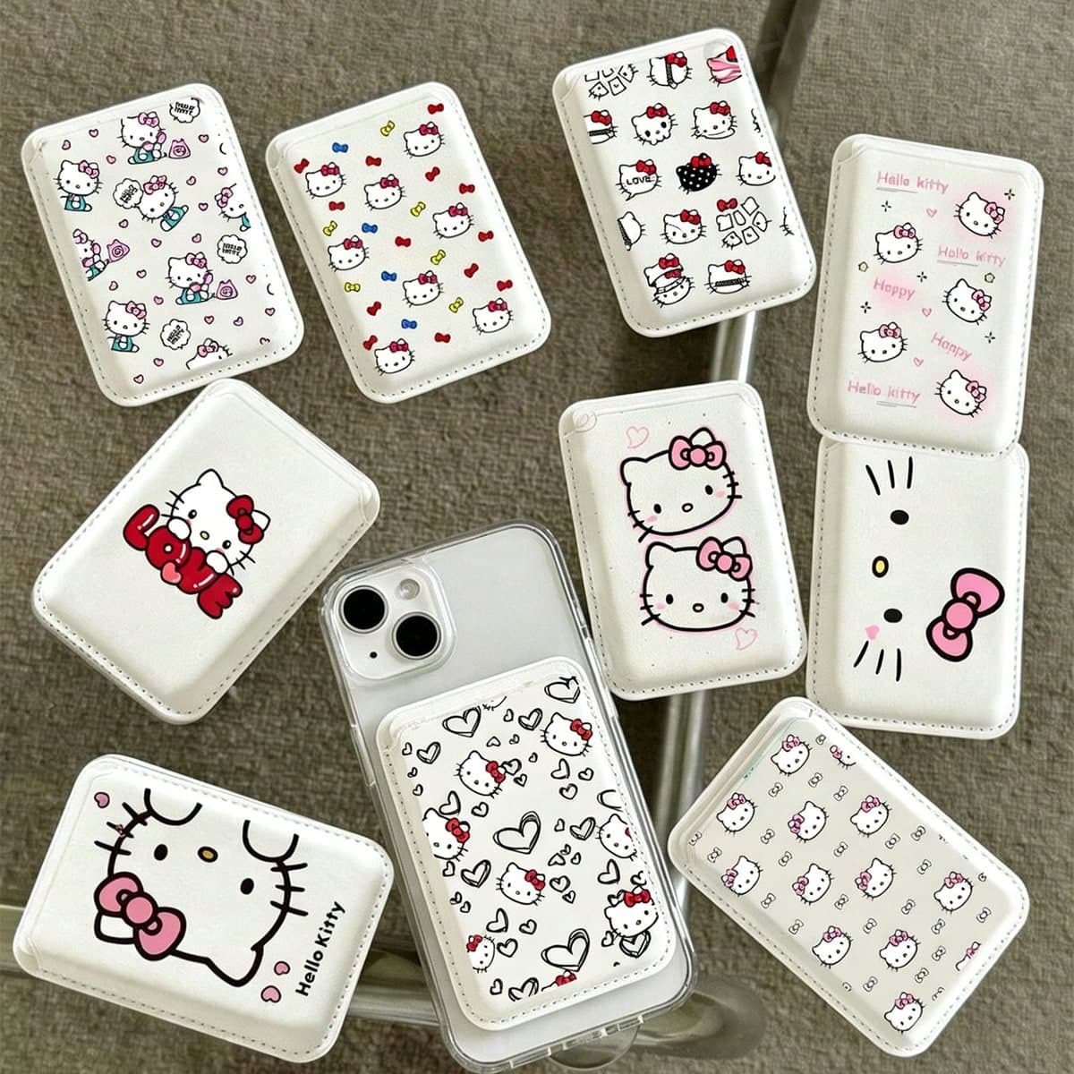 SANRIO Card Holder, Adorable Cartoon Design, Can Hold Bank Cards/ID Cards. Highly Suitable For Women, An Excellent Valentine's Day Gift, Fun And Delightful Design.