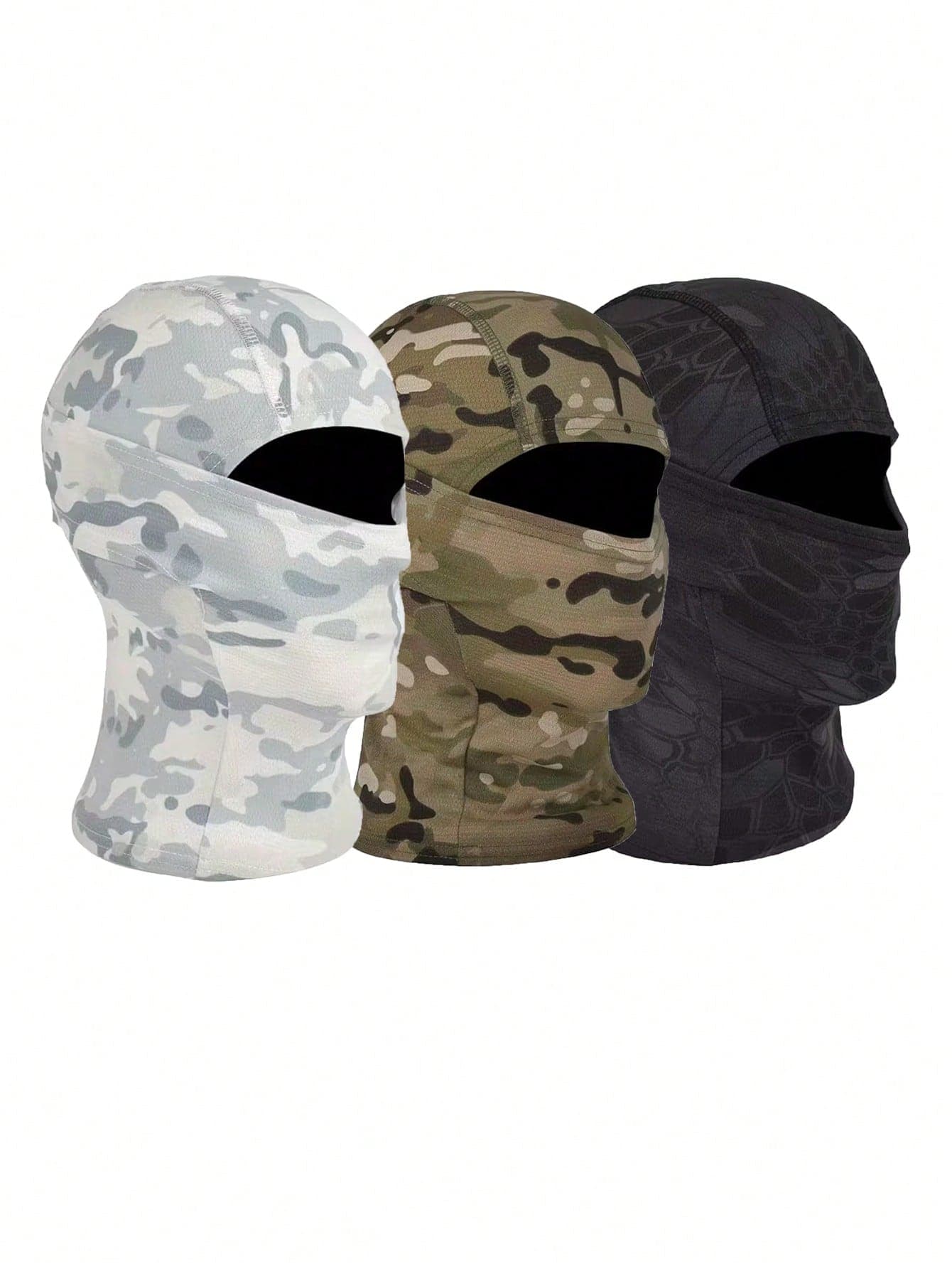 1pc/2pcs Unisex Printed Balaclava Face Mask Neck Gaiter, Breathable Headwear For Outdoor Sports, Hiking, Fishing, Commuting