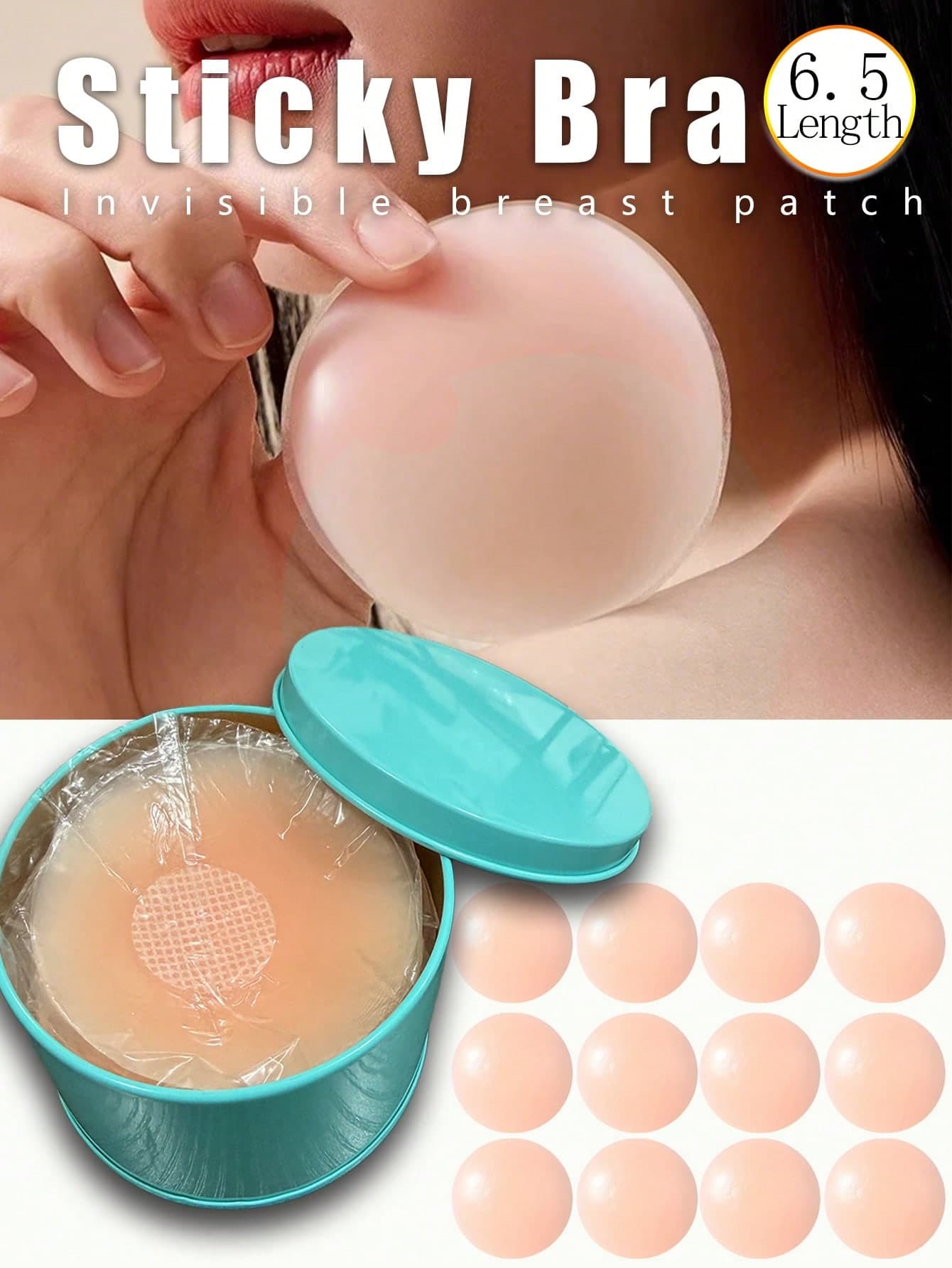 2/10pcs Reusable Invisible Nipple Covers, Seamless & Non-Slip, Suitable For Various Occasions
