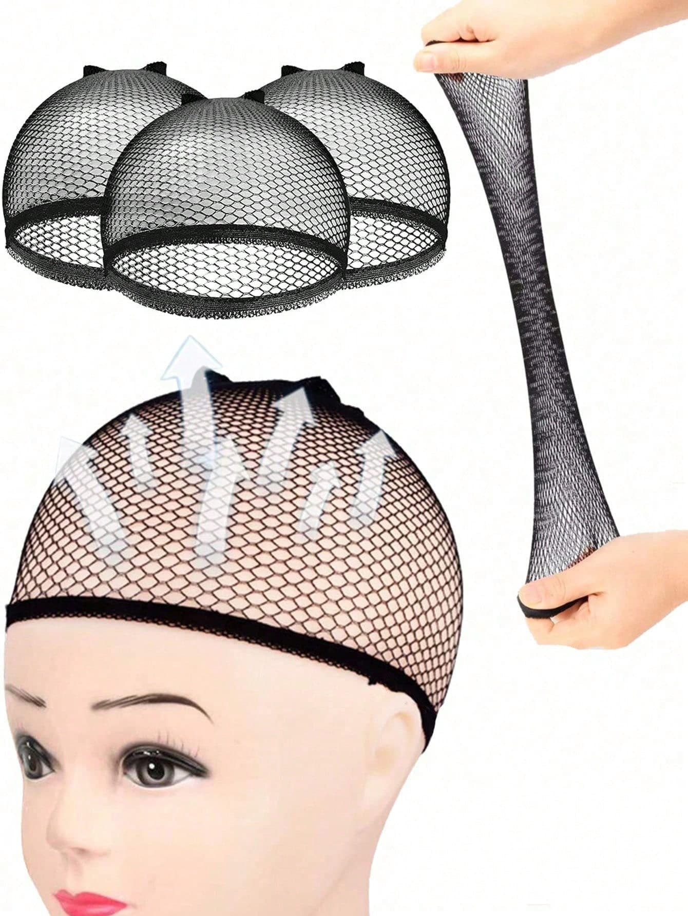 30/15/5/1pcs Double Layer Mesh Wig Cap, Invisible Wig Cap Suitable For Various Head Shapes, Elastic Wig Cap, Women's Braided Wig Cap, Hair Accessories