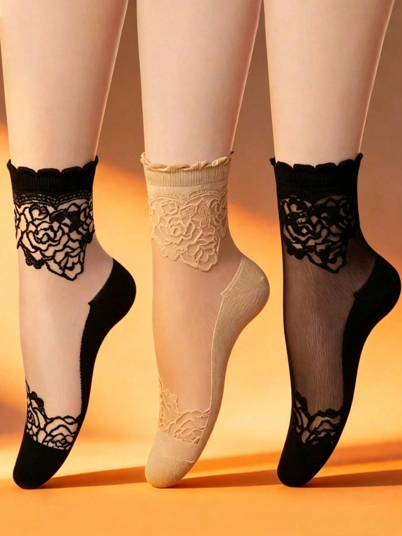 1/3/6 Pairs Women's Leopard Print Striped Fashion Casual Mid-Calf Socks, Breathable And Comfortable, Random Color, Suitable For Daily Wear And Outings, All Season Style