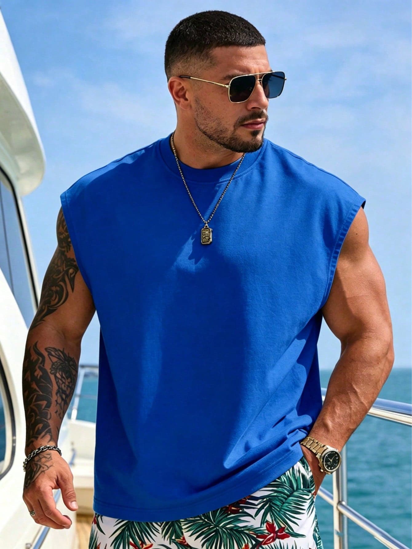 Men's T-Shirt, Summer Men's Casual Crew Neck Tank Top, Versatile, Slimming, Fresh And Energetic, Suitable As A Gift For Husband And Boyfriend Sports