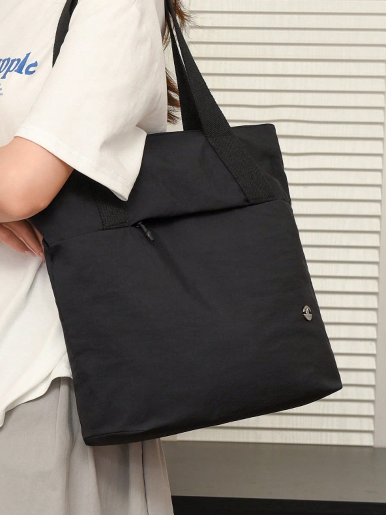 Daily Minimalist Men's Large Capacity Multifunctional Versatile Tote Bag Handbag Shoulder Bag College Student School Bag,Y2k