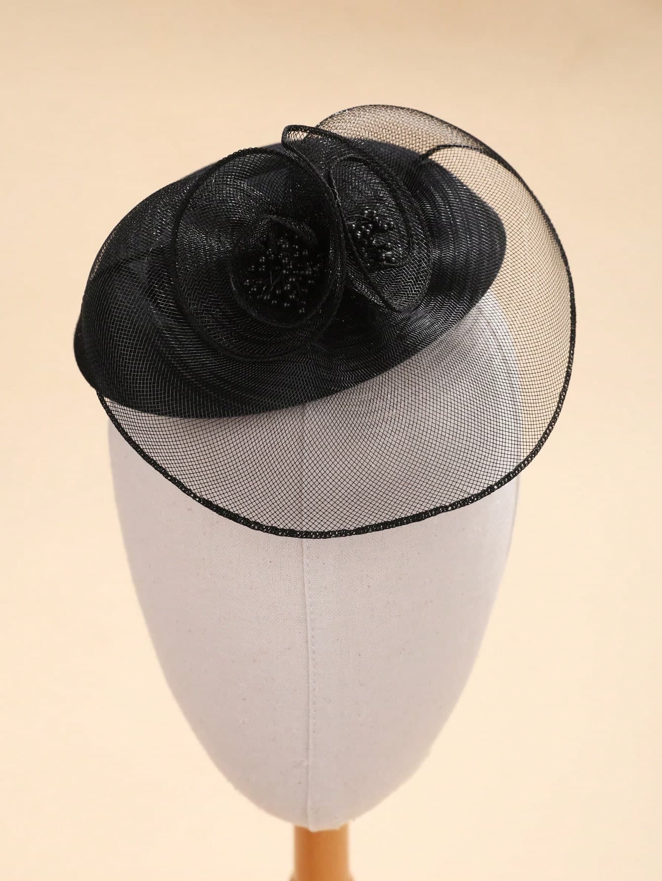 1pc Women's Tea Party Hat, 1950s Kentucky Derby Hat, Bridal Wedding Party Birdcage Veil Hair Clip, 1920s Horse Racing Headpiece, 50s Vintage Costume Hat, 1940s Victorian Style Top Hat, Dome Hat Accessory, Women Girls Birthday Mother's Day Christmas Gift