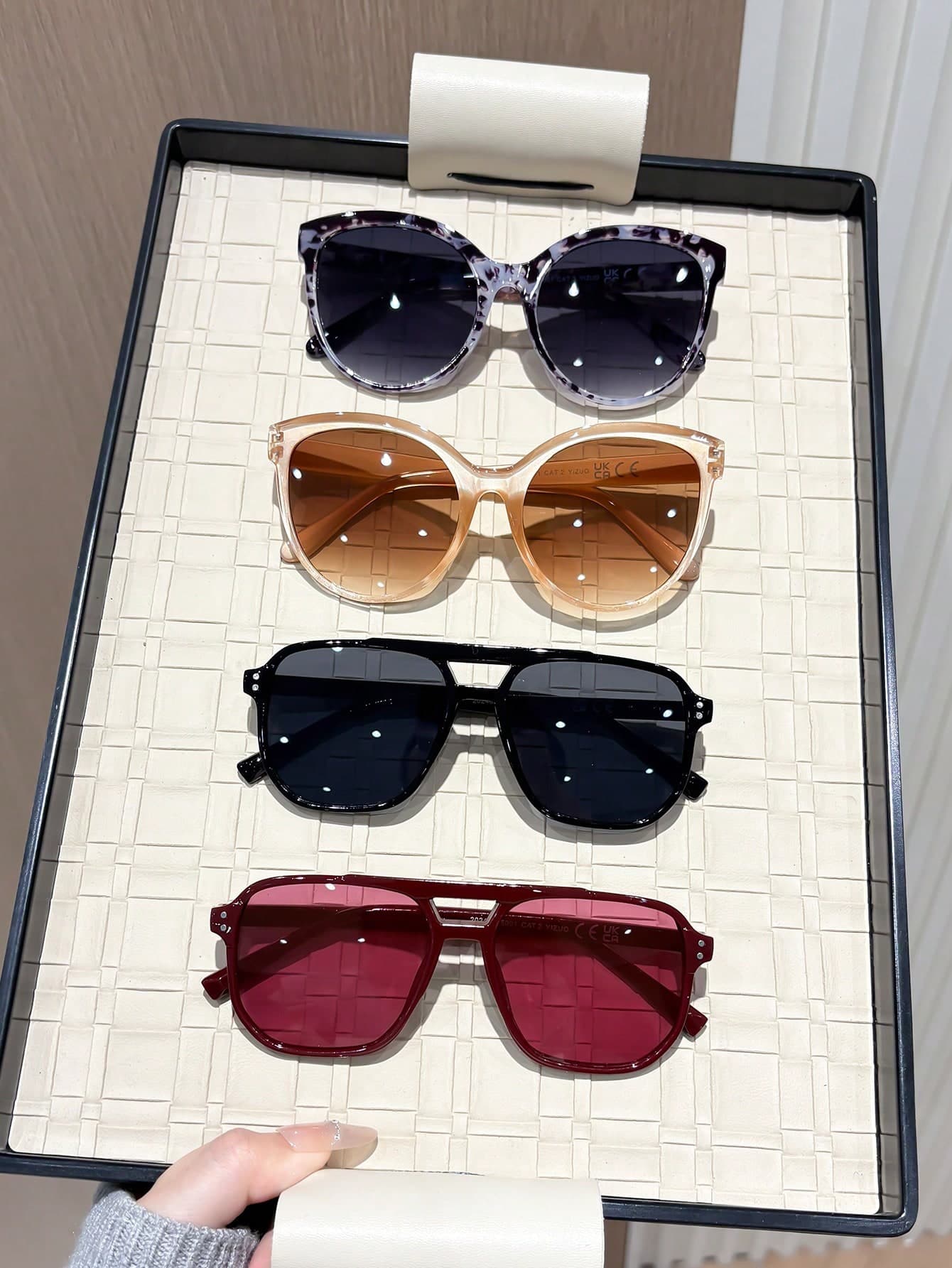 4 Pairs Classic Bohemian Style Vintage Elegant Women's Fashion Glasses, Suitable For Street Photography, Tropical Beach Vacation, Outdoor Leisure Activities, Fits All Face Shapes