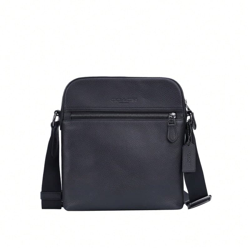 Coach Solid Color Men's Single Shoulder Crossbody Bag 4011QBBK