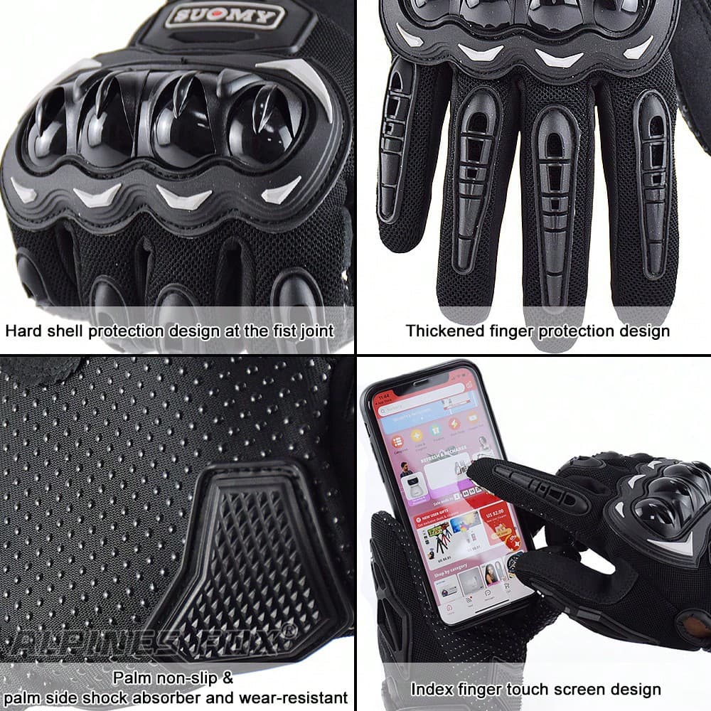 Motorcycle Riding Gloves, Summer Breathable Off-Road Motorcycle Racing Gloves, Motorcycle Bicycle Riding Gloves