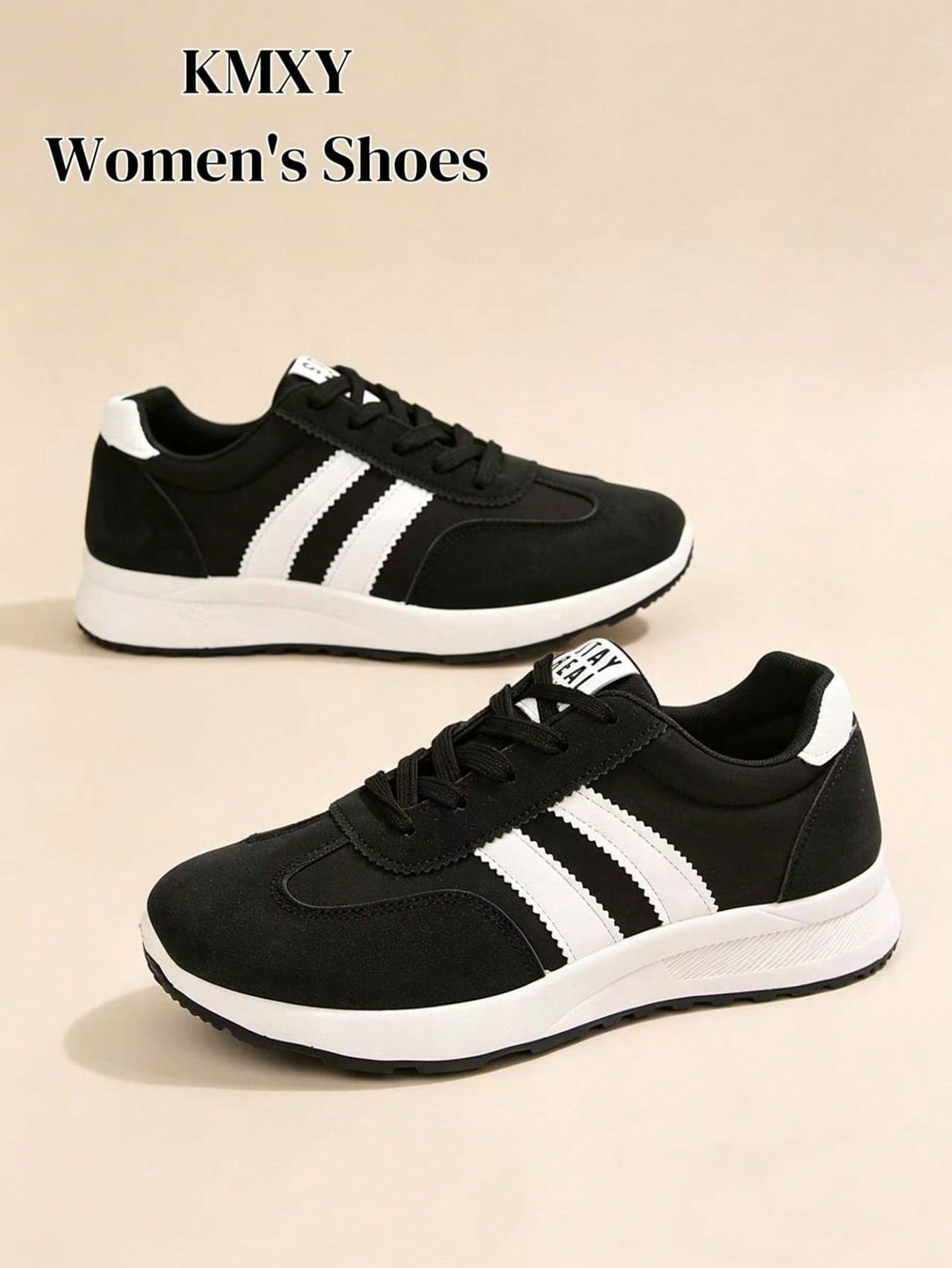 Women's Fashion Thick Sole Sneakers, Breathable Walking Shoes, Comfortable, Casual, All Seasons