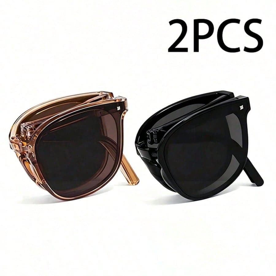3pcs/2pcs Foldable Fashionable Women's High-End Stylish, Novel Design, Consistent Eyewear Accessories