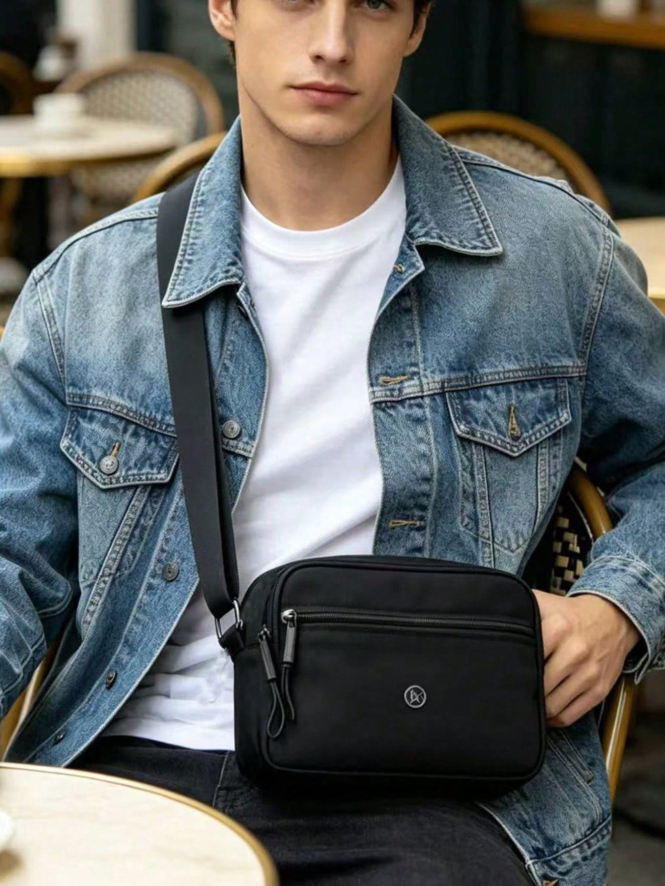 Men's Waterproof Messenger Bag With Multiple Pockets, Casual Lightweight Shoulder Bag Suitable For Daily Commute, Travel And Shopping,Y2k,Fathers Day Gifts