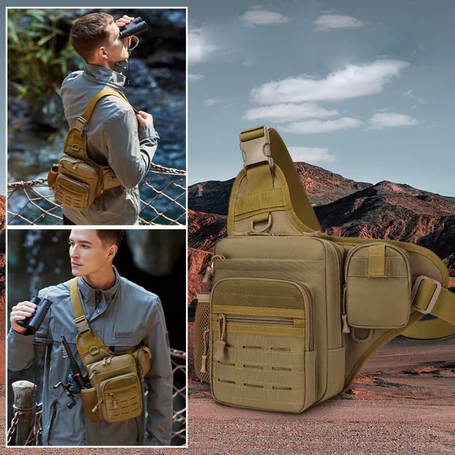 Men's Hiking Backpack, Multifunctional Waist Bag, Outdoor Short Trip Bag, Cycling Bag, Tactical Waist Bag, Fishing Bag, Motorcycle Bag, Storage Bag