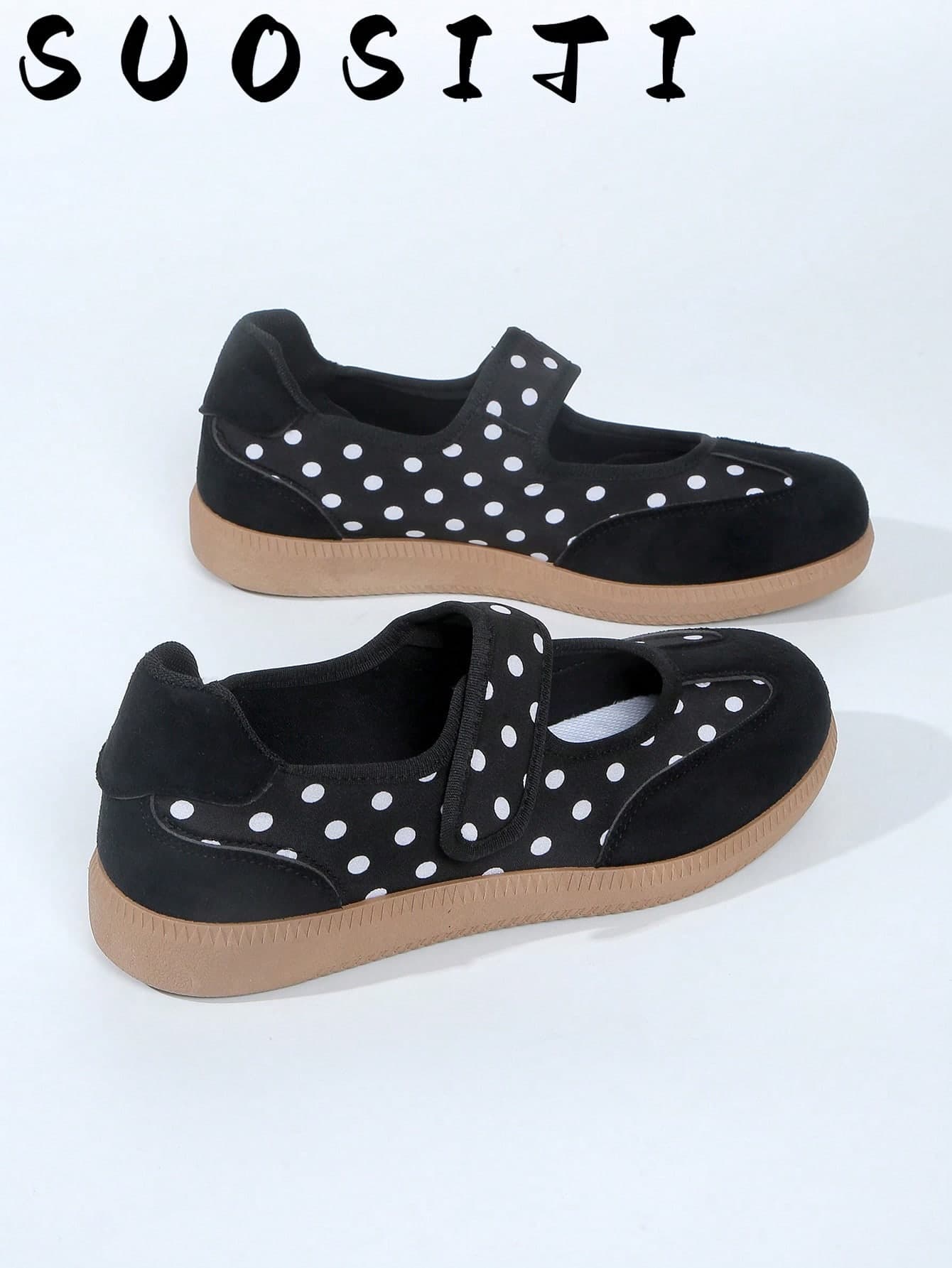 2026 New Flat Plus Size 36-41 Women's Hook And Loop Student Sports Casual Fashion White Sneakers German Trainer Shoes
