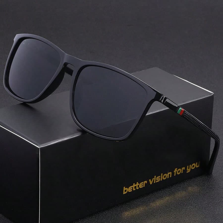 1pc Retro Square Frame Glasses, Solid Color, Unisex Casual Street Style, For Outdoor Sports, Beach, Photography, All Seasons