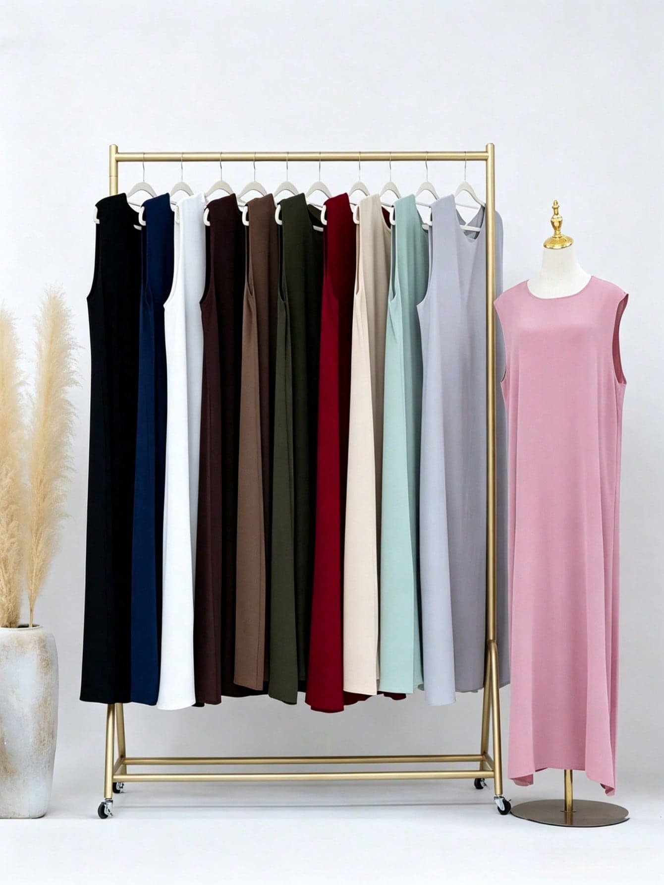 1pc Solid Color Elegant Casual Polyester Camisole Vest, Suitable For Women's Daily Wear, Spring/Autumn/Winter