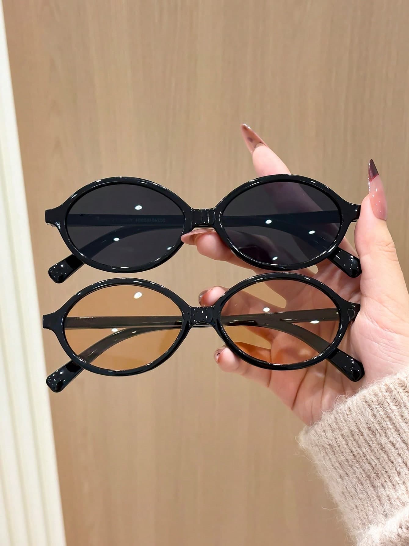 2PCS Unisex Fashion Glasses, PC Material, Small Frame Type, Leopard Print, Bohemian Style, Oval Shape, Suitable For All Face Shapes, High Quality Glasses, Suitable For Outdoor Activities, Sports Style, Travel, Holiday Outfit, Beach, Music Festival, Vacation Atmosphere, Driving, Fishing, Outing Outfit, Summer Accessory, Family Outing, Elegant Outfit, Golf, Hiking, Street Style Accessory, Party, Street Style Look