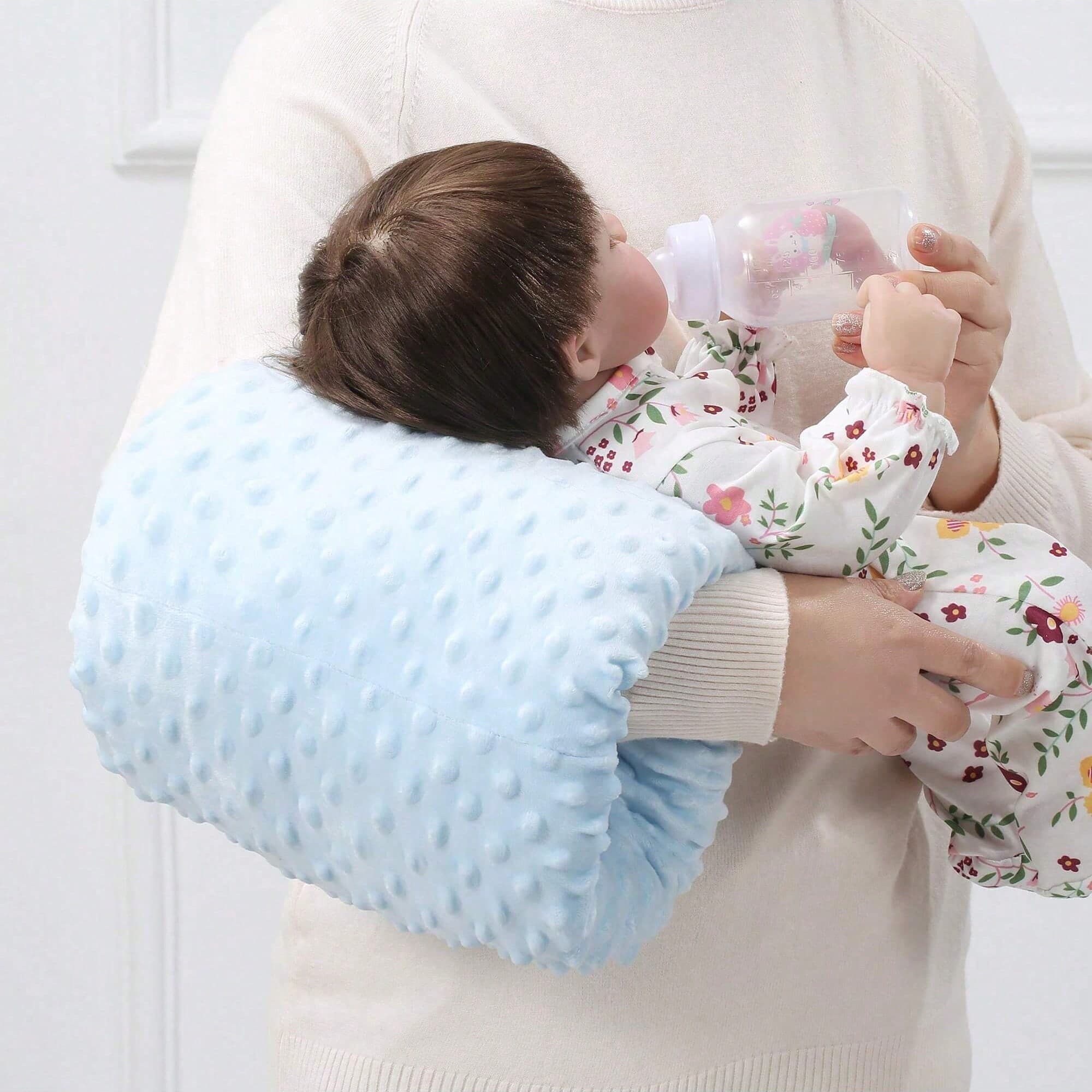 Infant Nursing Pillow Feeding Pillow Bean Plush Soft Comfortable Breastfeeding Pillow Arm Support Baby Feeding Pillow