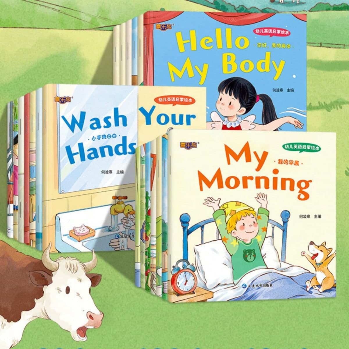 2pcs/5pcs/10pcs/20pcs - Children's English Reading Enlightenment Picture Books, 12 Pages Each - Fun Illustrated Early Education Story Books, 3-6 Years Old Children's Graded Reading Games, Daily Habits, Cognition, Colors And Other Scenes, Children's Reading Games, Educational Toy Books, Suitable For Early Education, Suitable As Birthday Gifts, Holiday Gifts, Suitable For Back To School Season