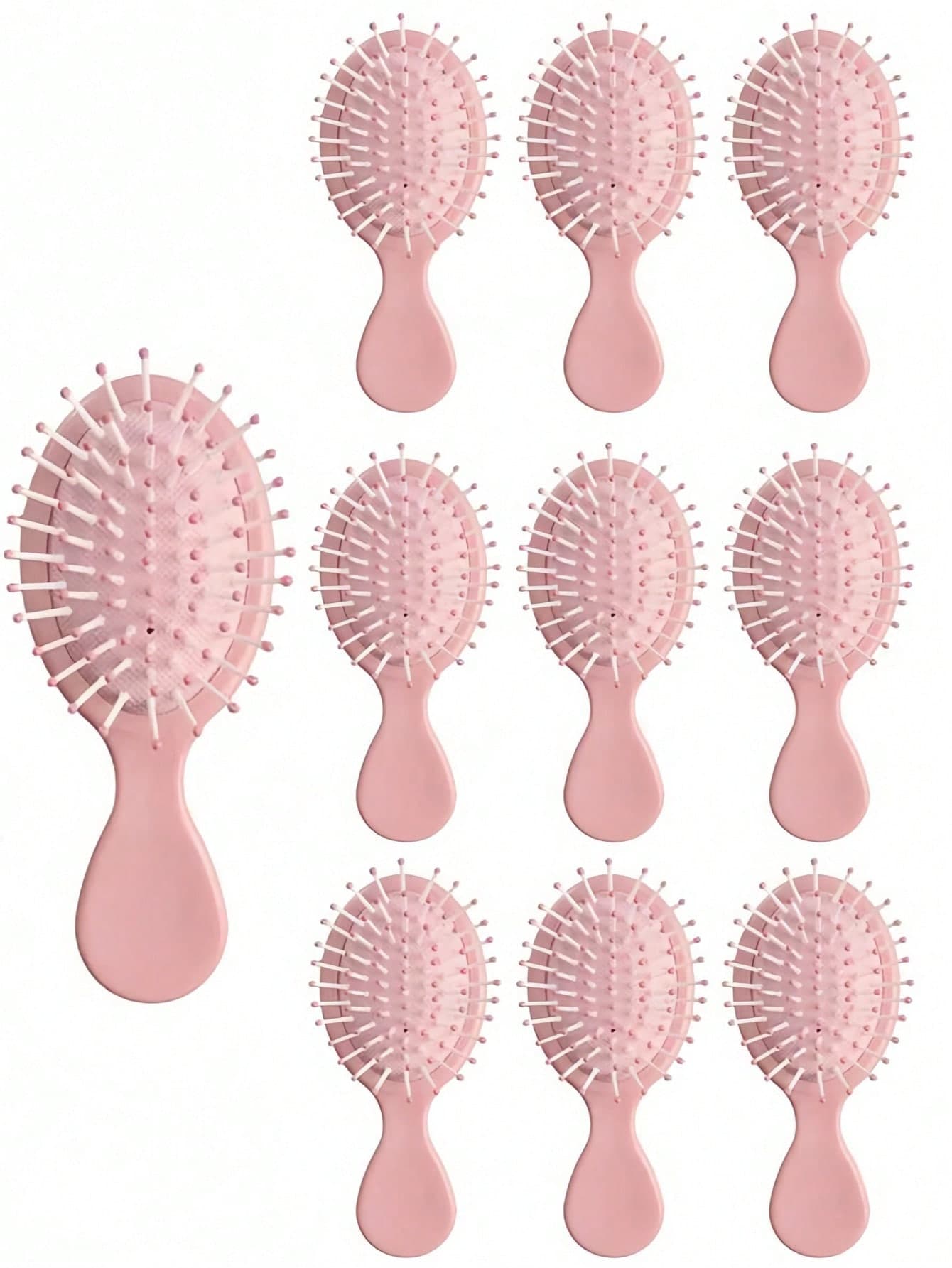 20/10pcs Cute Solid Color Hair Combs, Portable Compact Design, Suitable For Men And Women, Ideal Hair Care Tool With Massage Function, Stylish Minimalist Design, Lightweight High-Quality Material, Handheld Beauty Accessory, Travel Essential For Women's Hair Care