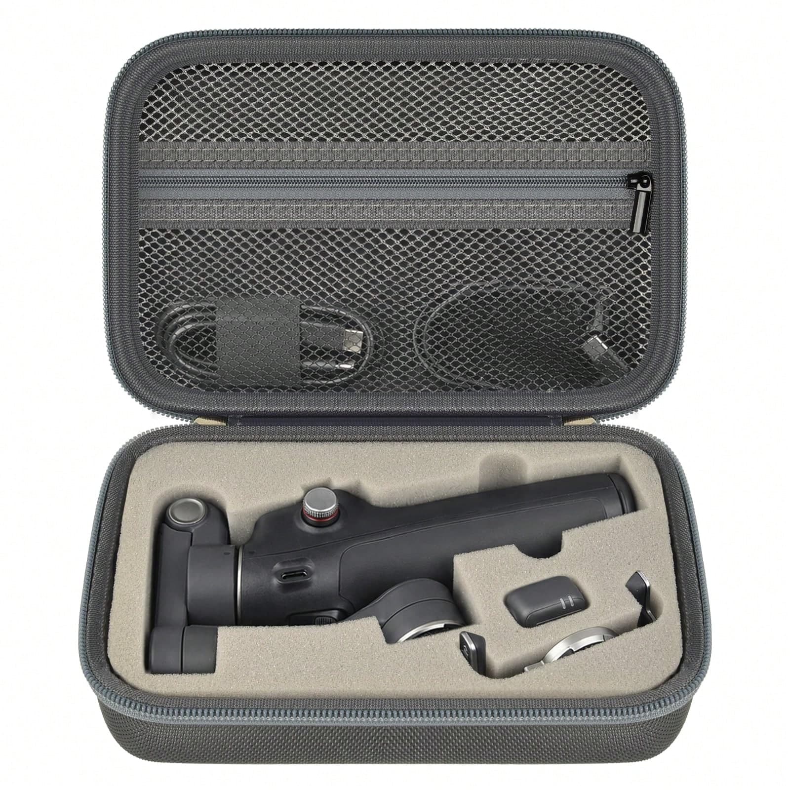 Osmo Mobile 8/7P Protective Case, Compatible With OM 8/OM 7 Pro/7 Gimbal Stabilizer, Travel Bag With Mesh Pocket And Foam Padding, Accessory Box Only