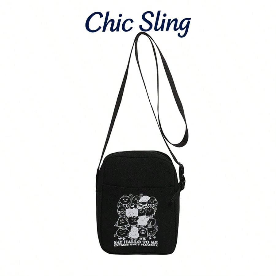 Fashionable Multifunctional Large Capacity Nylon Wear-Resistant Shoulder Bag For Work, Coin And Phone Holder